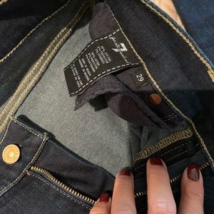 7 got all mankind  skinny jeans size 29 dark wash